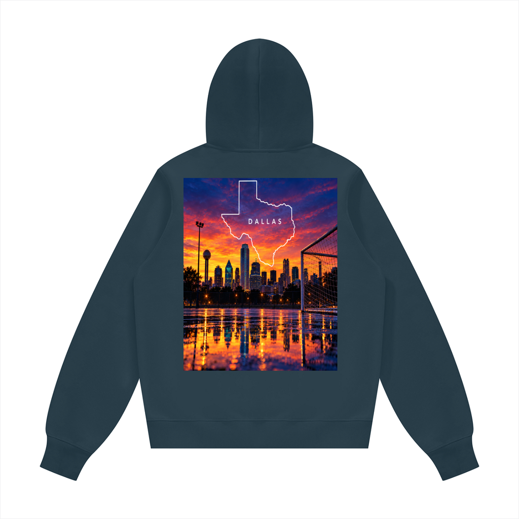 Dallas Texas Unisex Fleece Regular Shoulder Hoodie