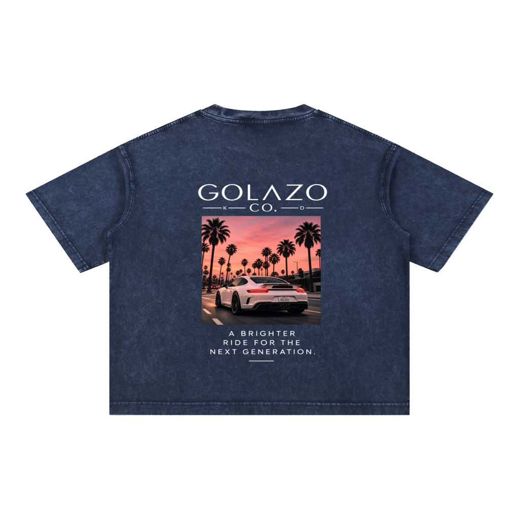 Luxury Cars Edition Mineral Wash Boxy Cotton T-Shirt