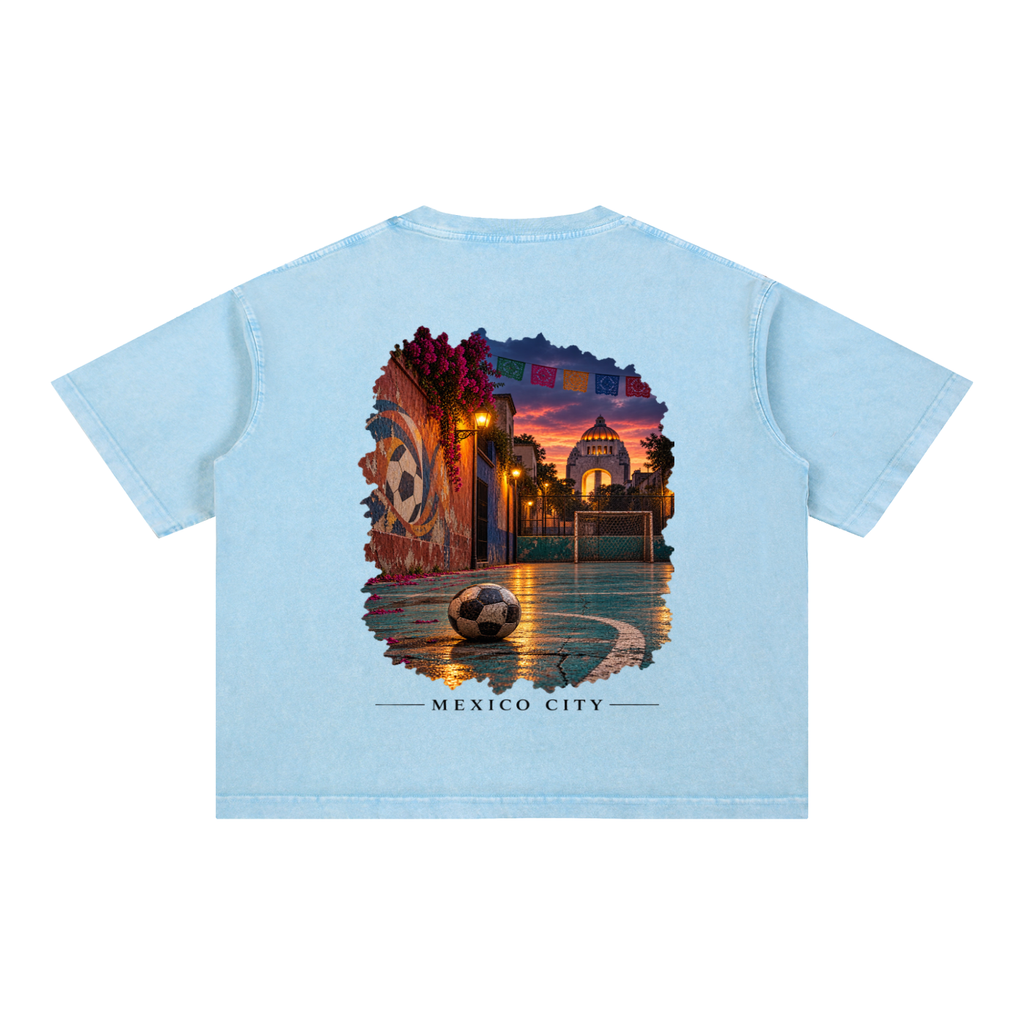 Mexico City Mineral Wash Boxy Cotton T-Shirt