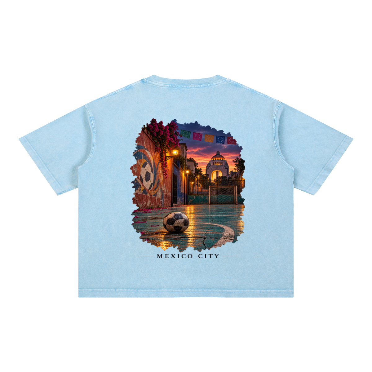 Mexico City Mineral Wash Boxy Cotton T-Shirt