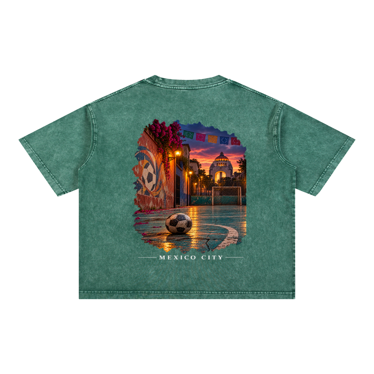Mexico City Mineral Wash Boxy Cotton T-Shirt