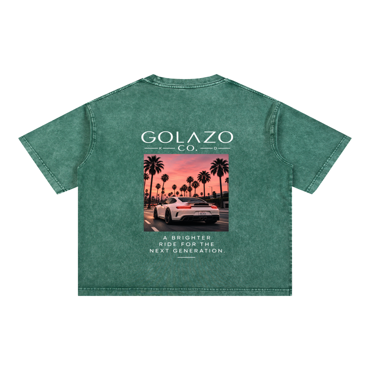 Luxury Cars Edition Mineral Wash Boxy Cotton T-Shirt