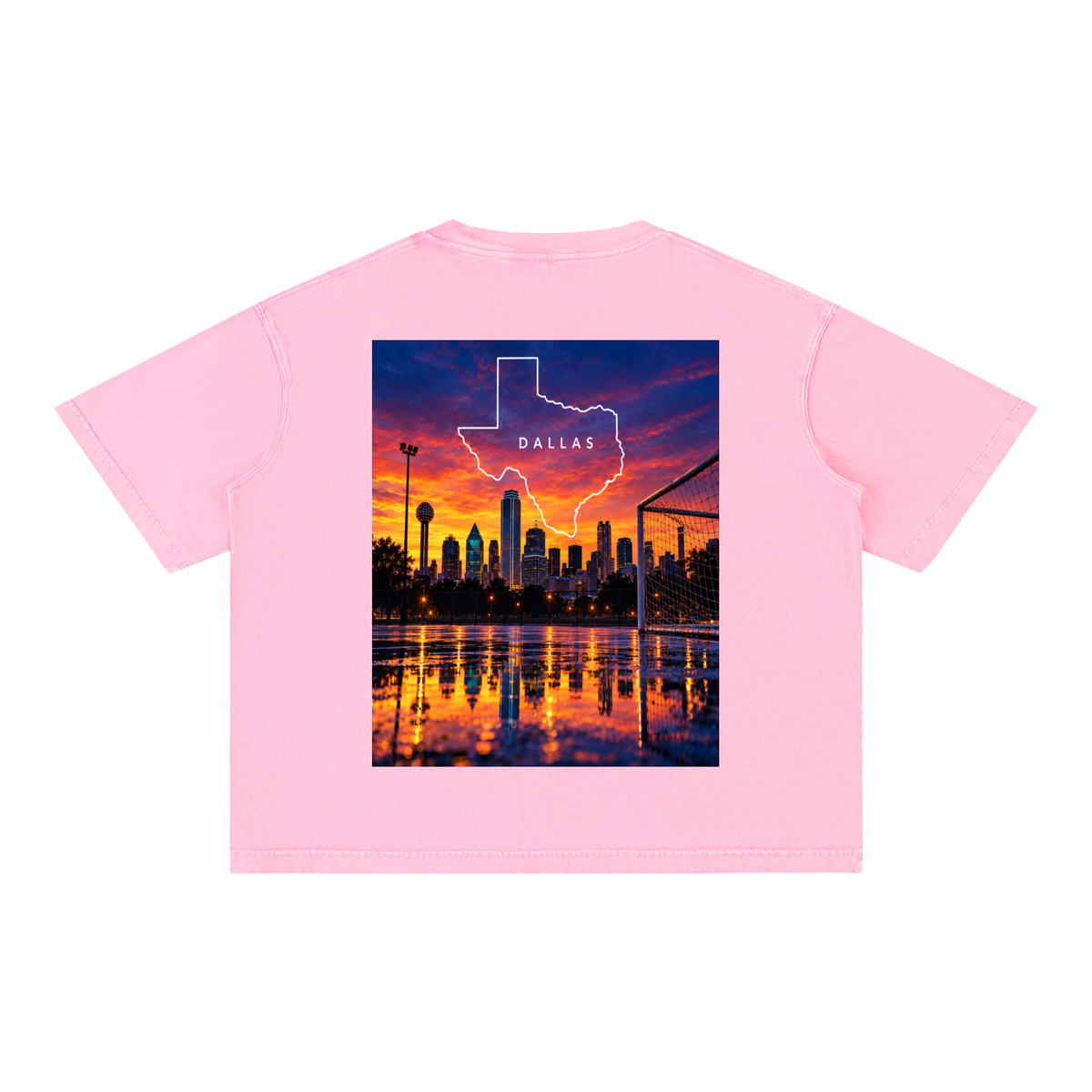 Dallas Texas Mineral Wash Boxy Cotton T-Shirt