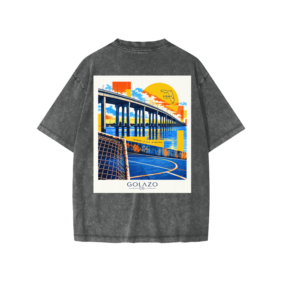 Stuart Florida Snow Washed Kids' T-Shirt