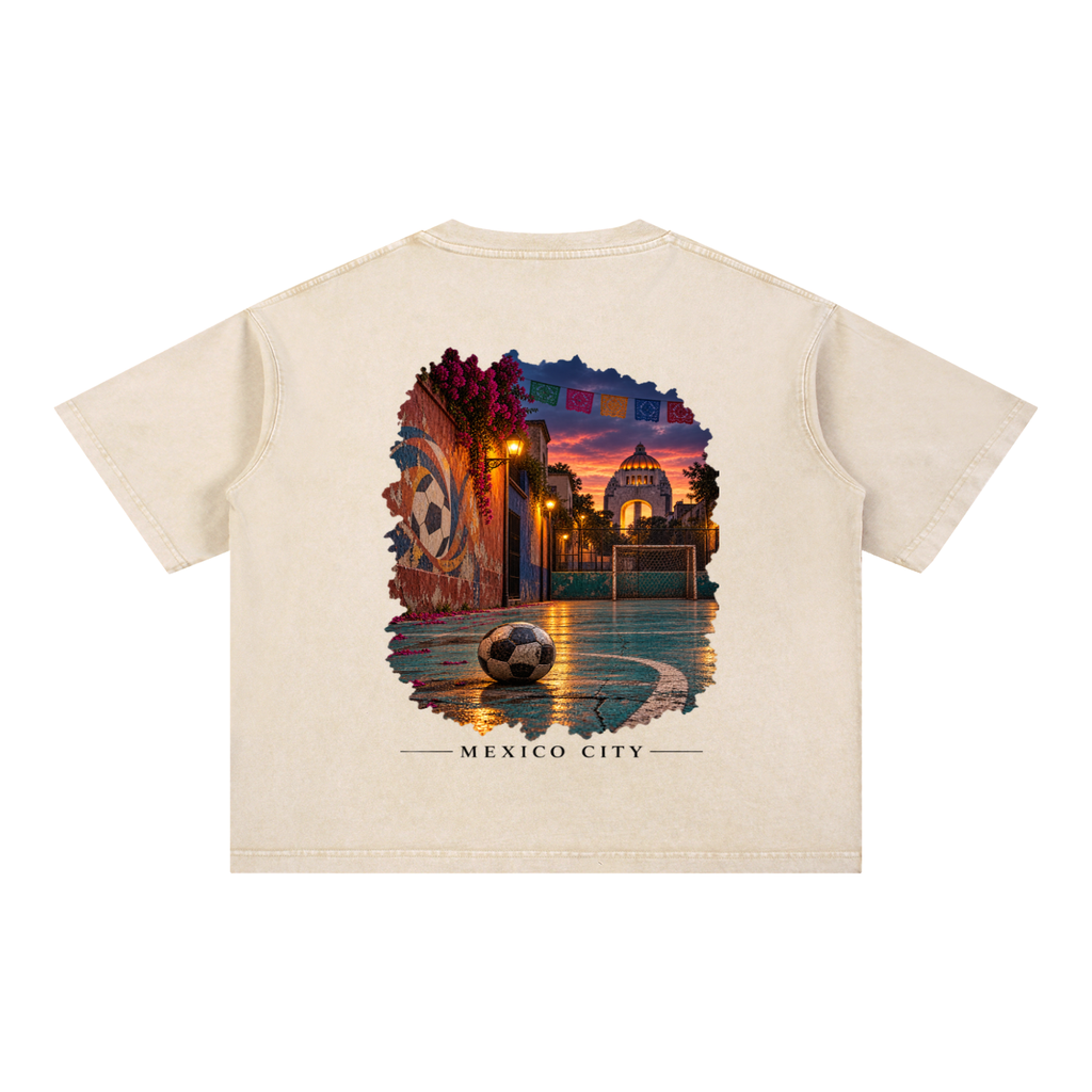Mexico City Mineral Wash Boxy Cotton T-Shirt