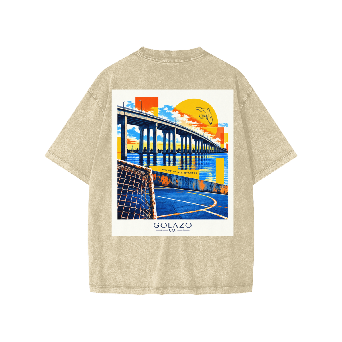 Stuart Florida Snow Washed Kids' T-Shirt