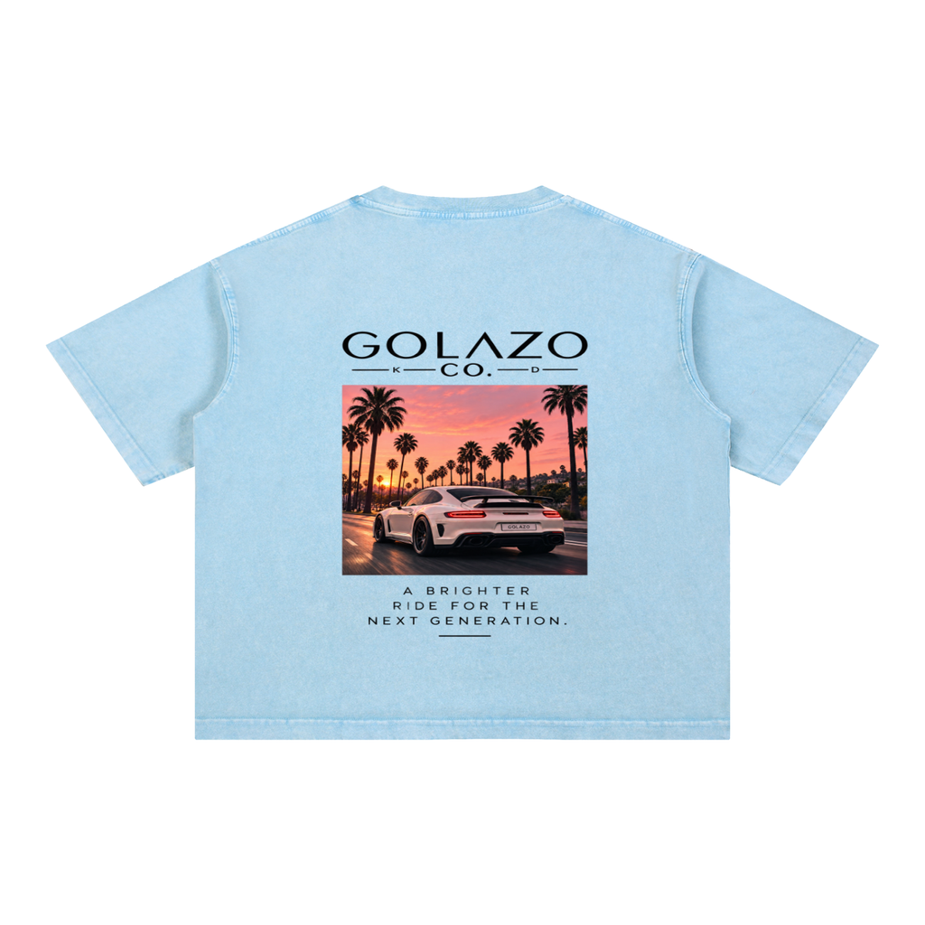 Luxury Cars Edition Mineral Wash Boxy Cotton T-Shirt