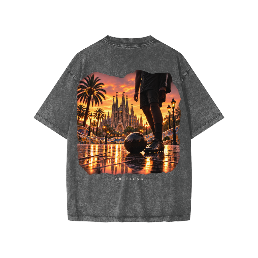Barcelona Snow Washed Kids' T-Shirt