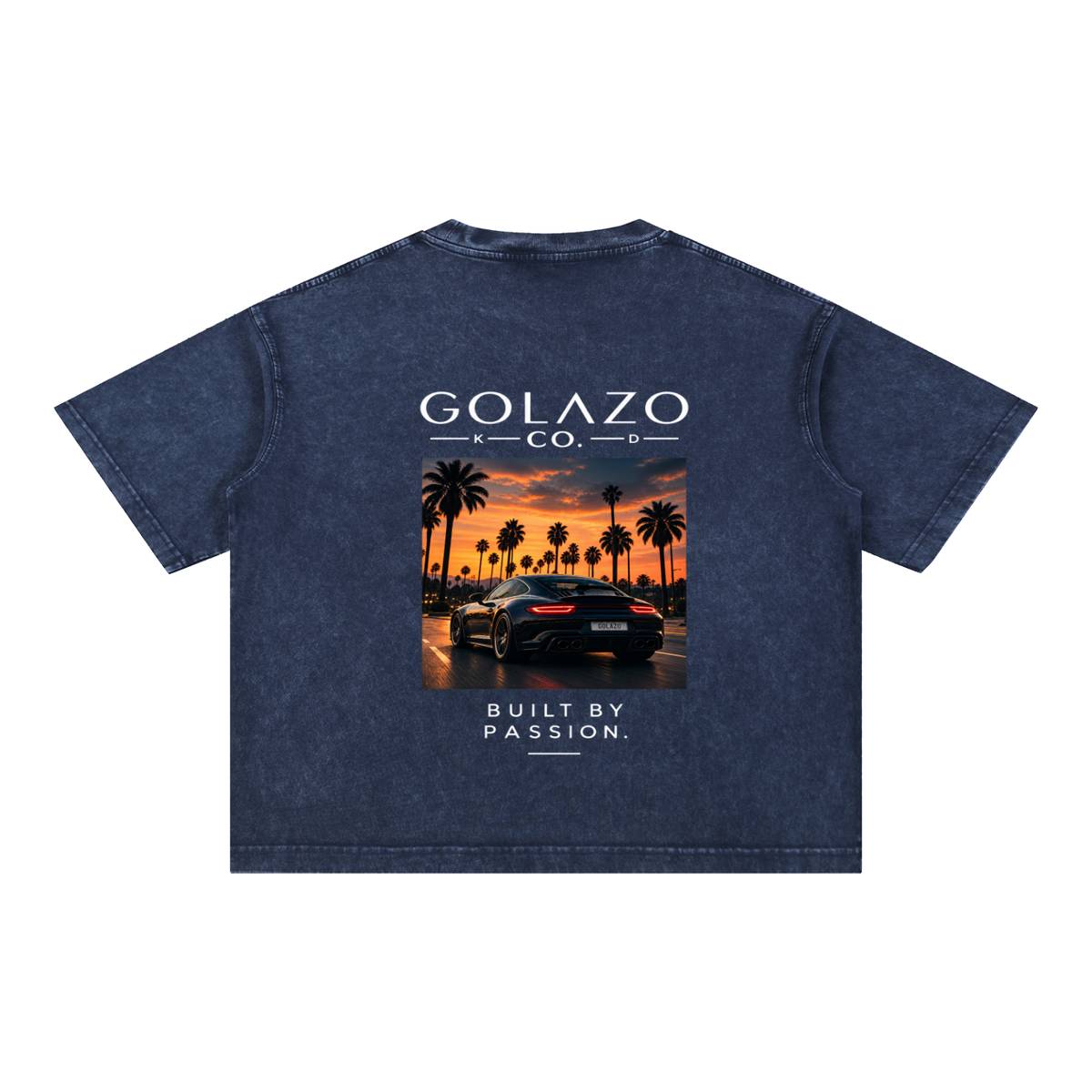 Luxury Cars Edition Mineral Wash Boxy Cotton T-Shirt