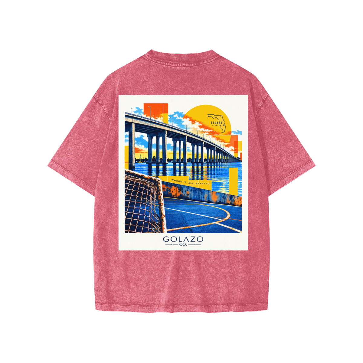 Stuart Florida Snow Washed Kids' T-Shirt