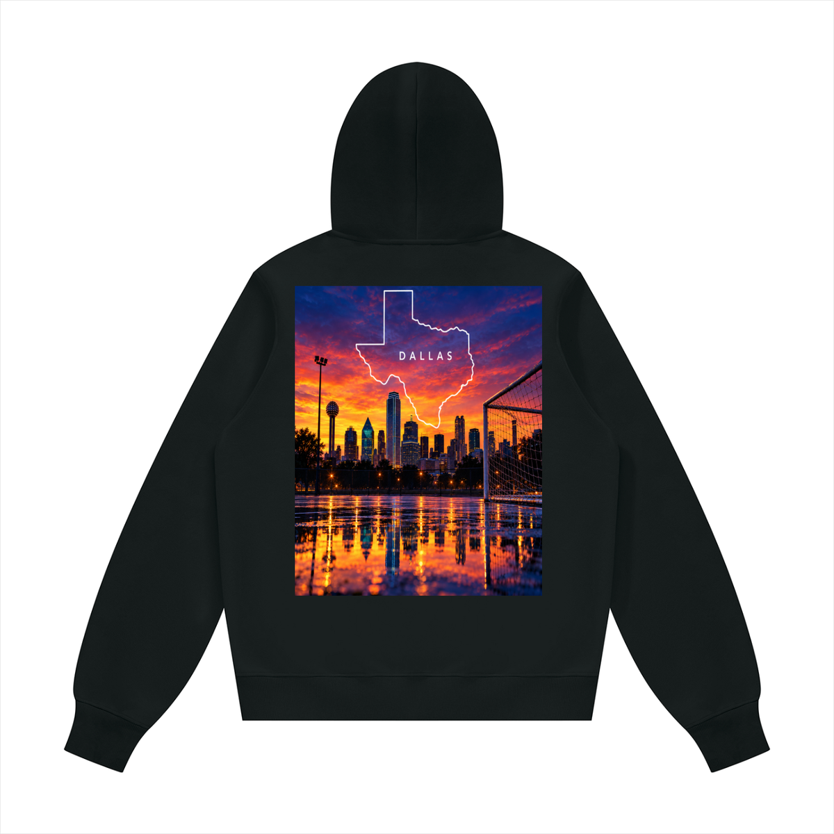 Dallas Texas Unisex Fleece Regular Shoulder Hoodie