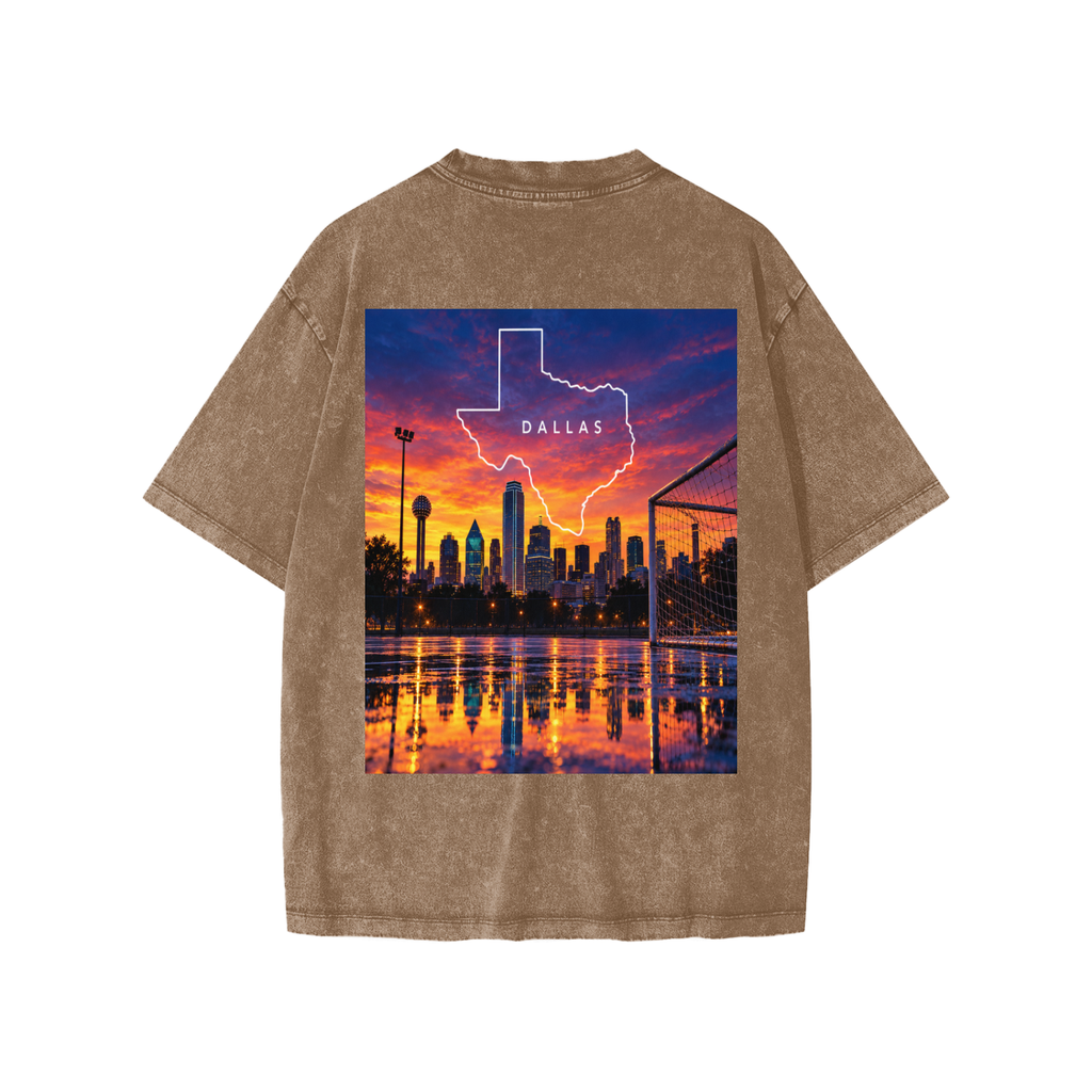 Dallas Texas Snow Washed Kids' T-Shirt