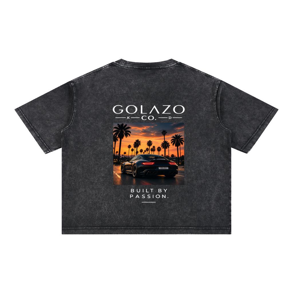 Luxury Cars Edition Mineral Wash Boxy Cotton T-Shirt