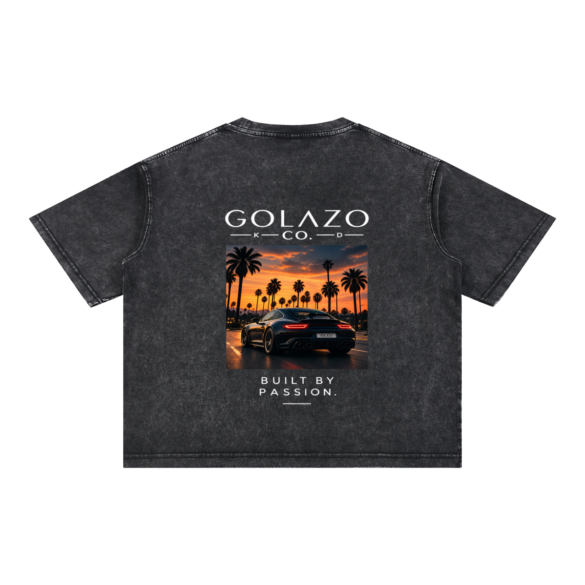 Luxury Cars Edition Mineral Wash Boxy Cotton T-Shirt