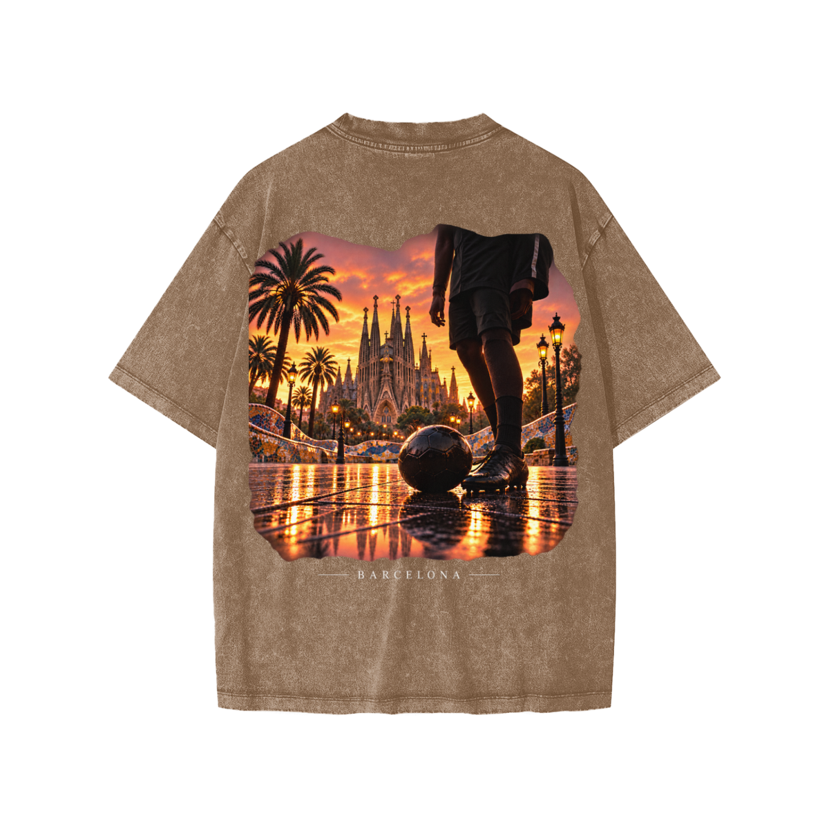 Barcelona Snow Washed Kids' T-Shirt