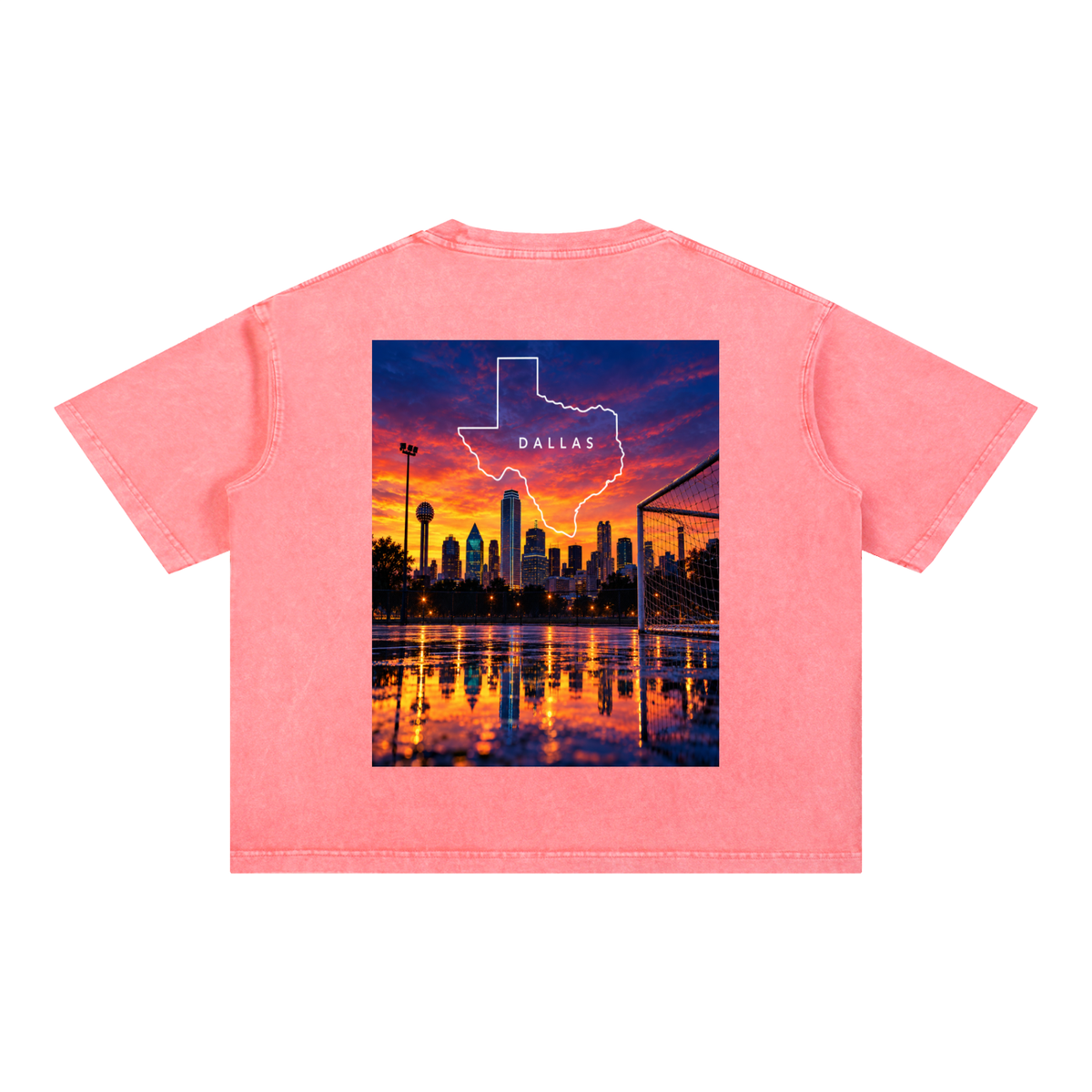 Dallas Texas Mineral Wash Boxy Cotton T-Shirt