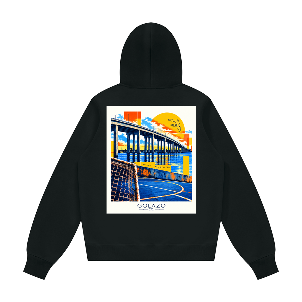 Stuart Florida Unisex Fleece Regular Shoulder Hoodie