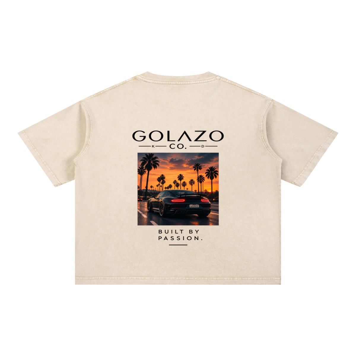 Luxury Cars Edition Mineral Wash Boxy Cotton T-Shirt