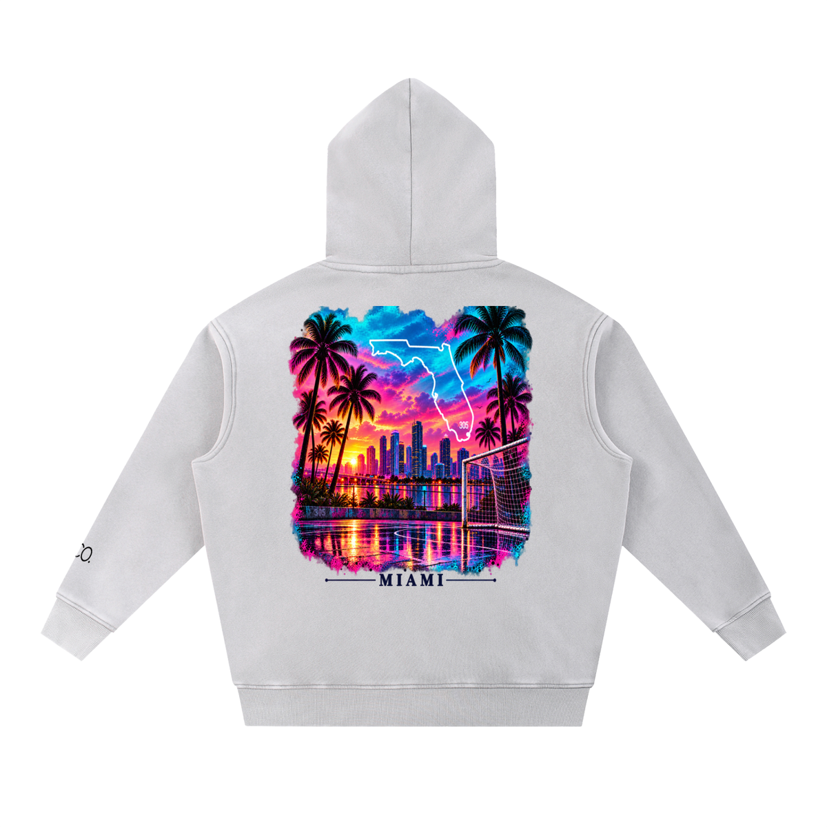 Miami special Edition Snow Wash Fleece Oversize Hoodie