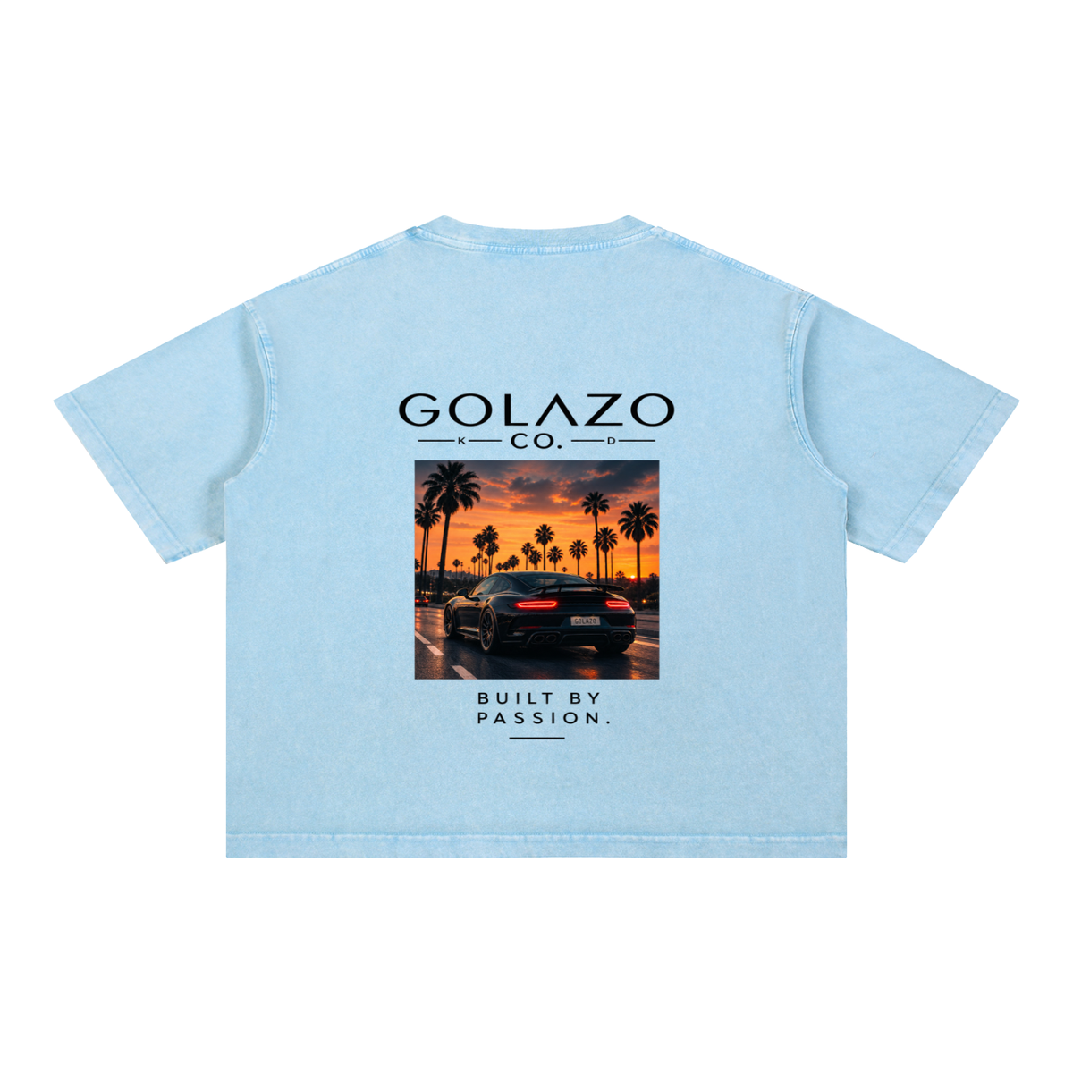 Luxury Cars Edition Mineral Wash Boxy Cotton T-Shirt
