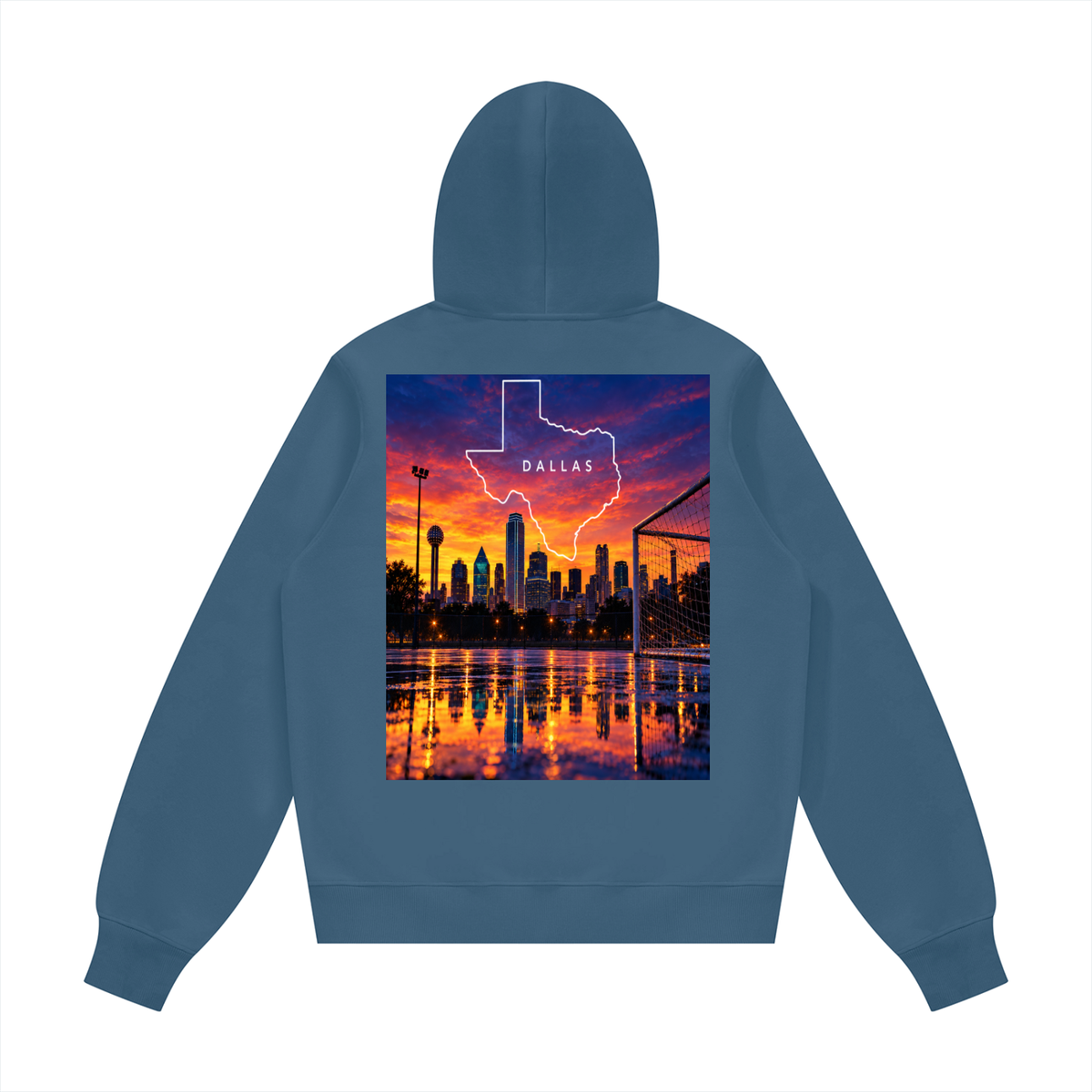 Dallas Texas Unisex Fleece Regular Shoulder Hoodie