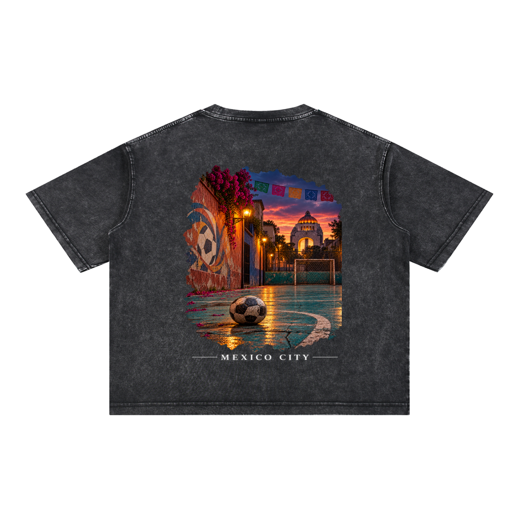 Mexico City Mineral Wash Boxy Cotton T-Shirt