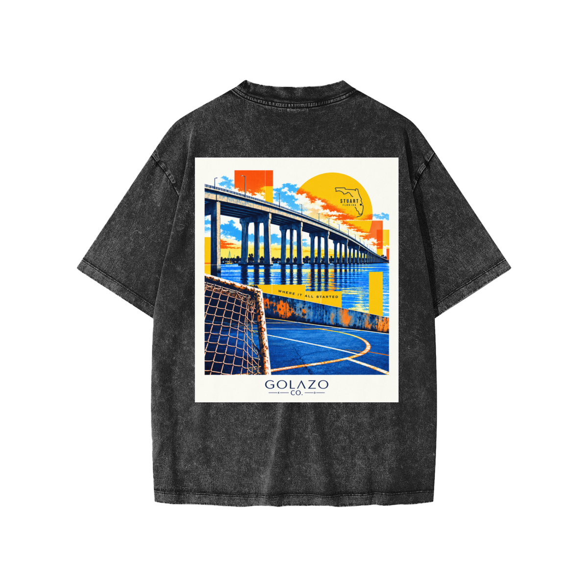 Stuart Florida Snow Washed Kids' T-Shirt