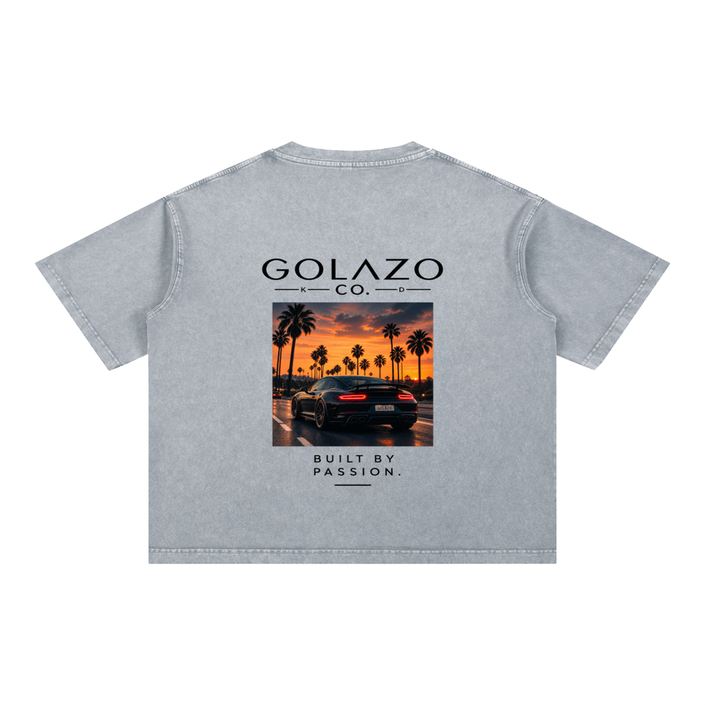 Luxury Cars Edition Mineral Wash Boxy Cotton T-Shirt