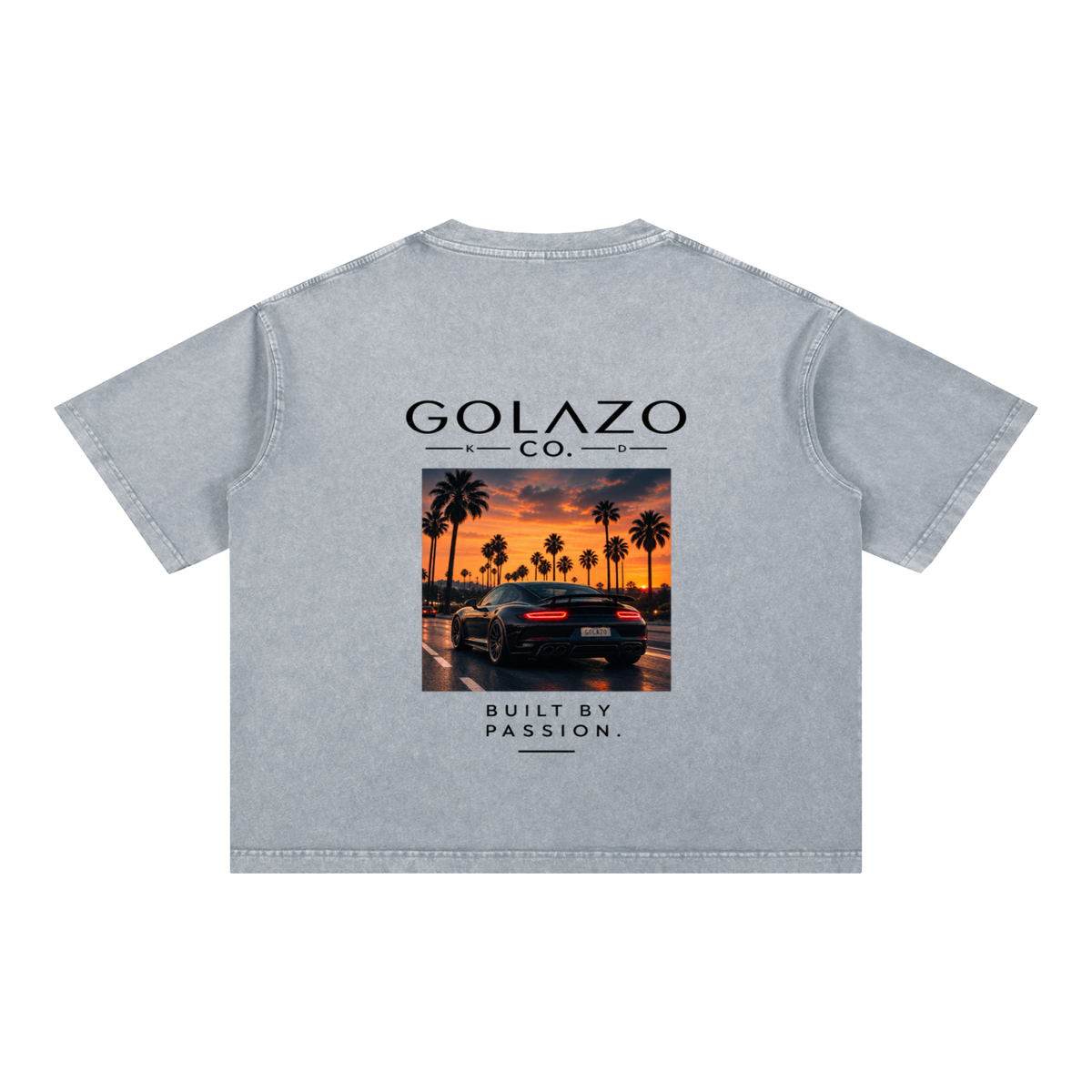 Luxury Cars Edition Mineral Wash Boxy Cotton T-Shirt