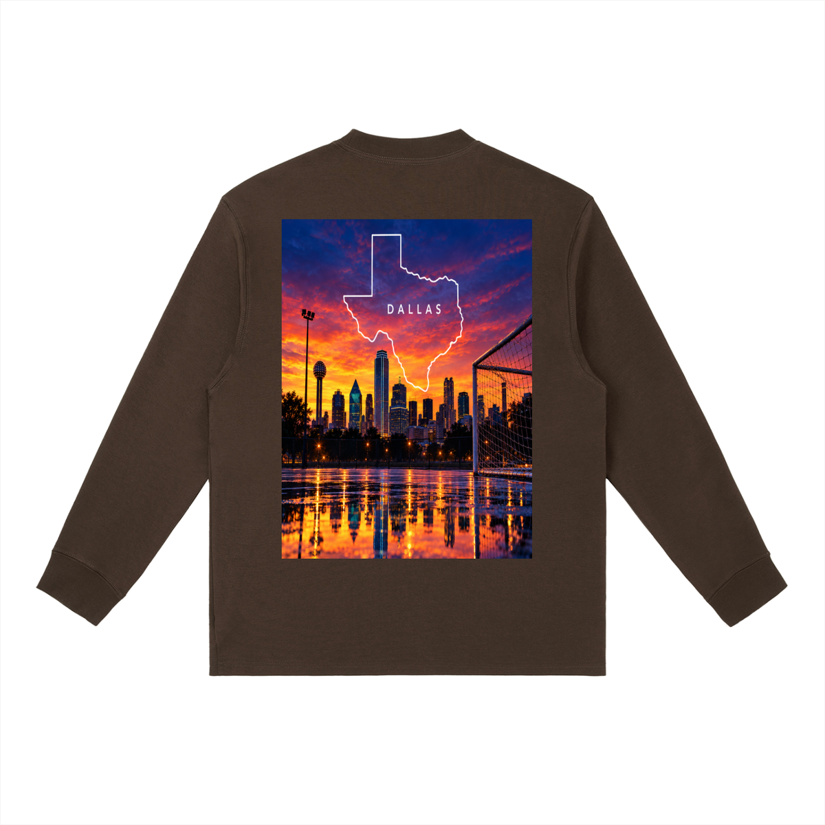 Dallas Texas Essential Crewneck Long-Sleeve T-Shirt