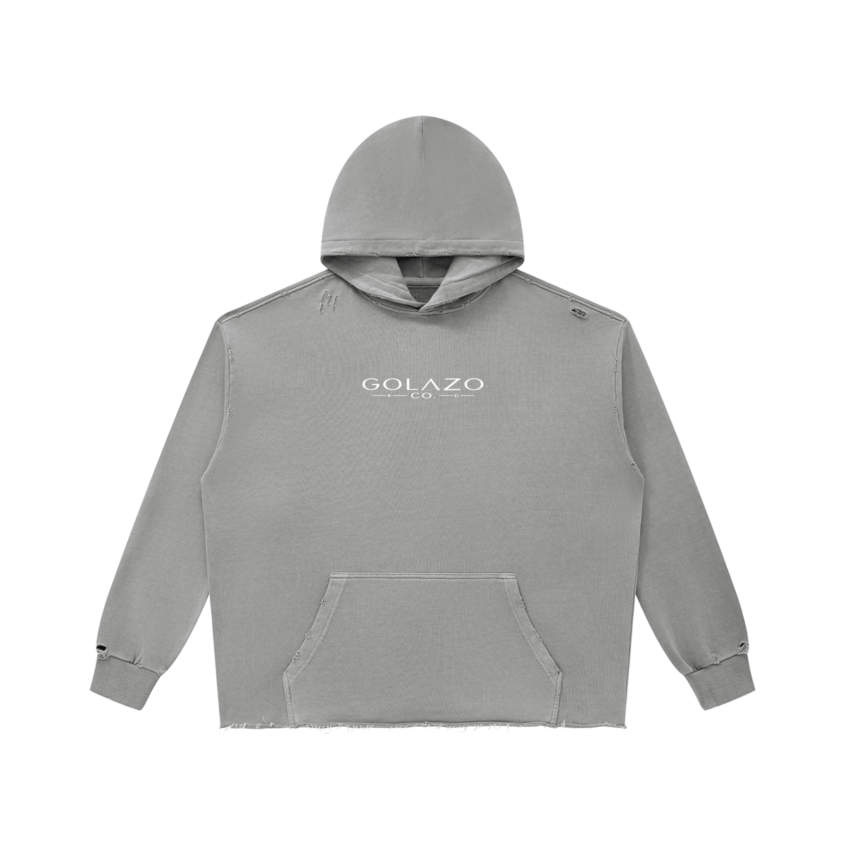 Dark Match Hoodie Set Unisex Vintage Wash Raw Edge Hoodie