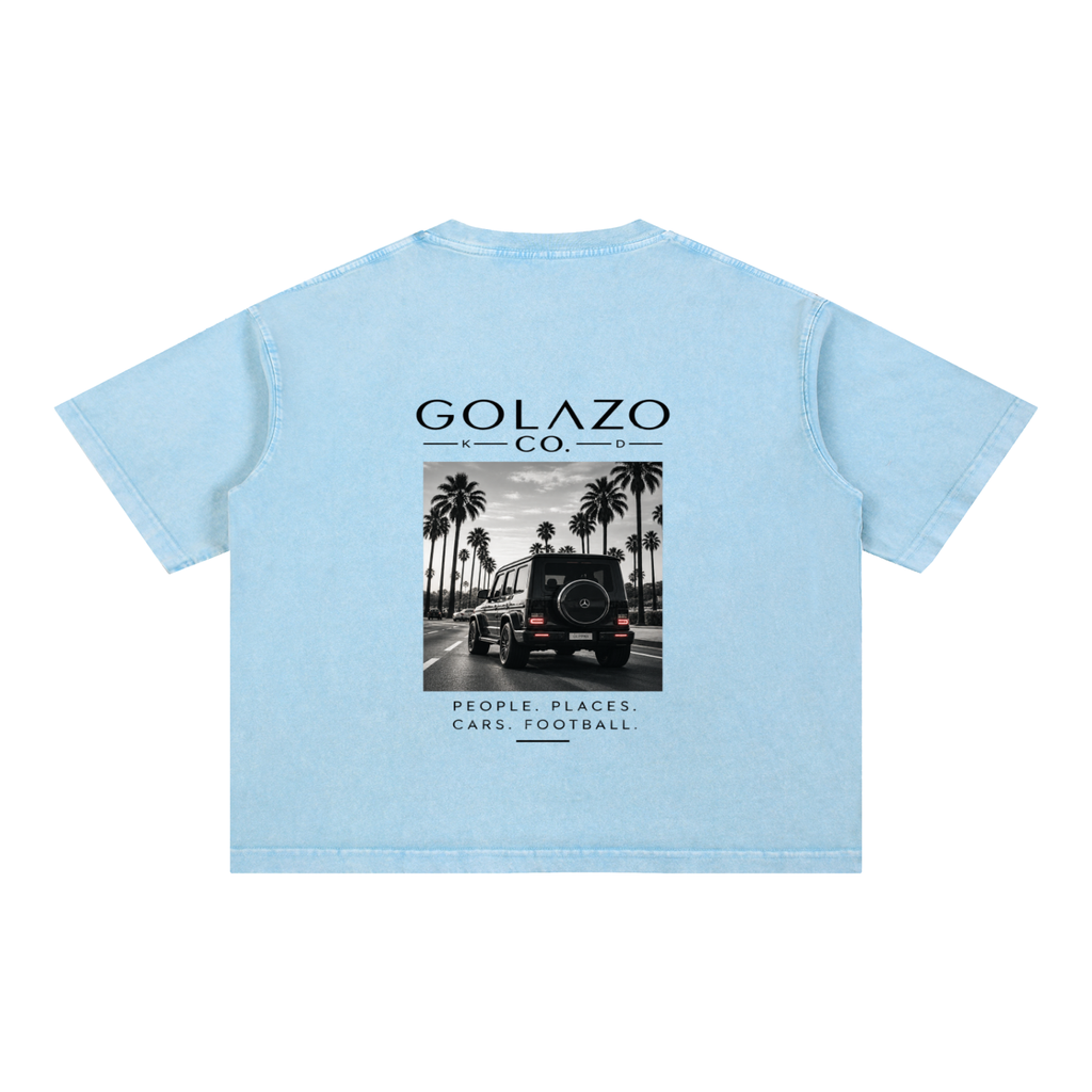 Luxury Cars Edition Mineral Wash Boxy Cotton T-Shirt
