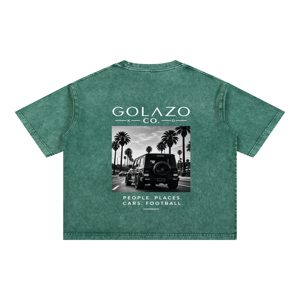 Luxury Cars Edition Mineral Wash Boxy Cotton T-Shirt