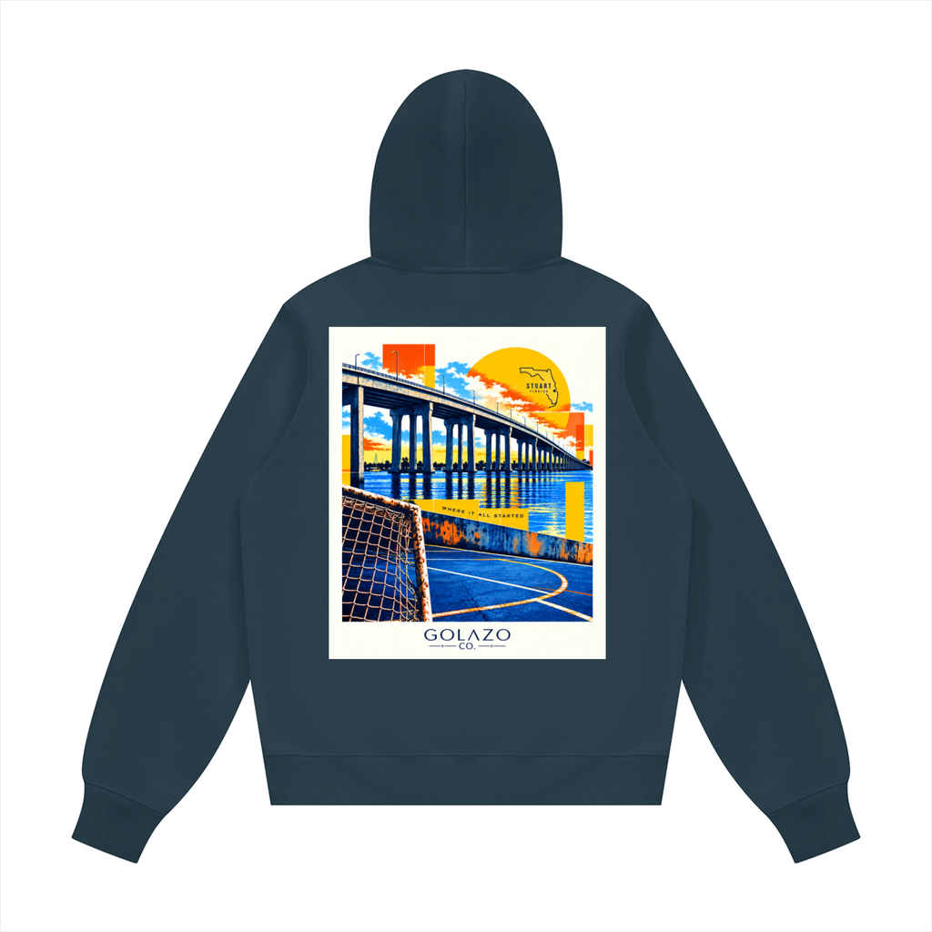 Stuart Florida Unisex Fleece Regular Shoulder Hoodie