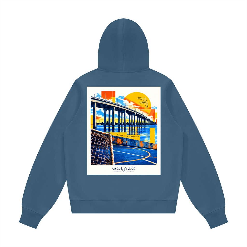 Stuart Florida Unisex Fleece Regular Shoulder Hoodie