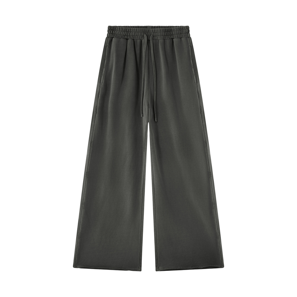 Dark Match Pant Set Unisex Vintage Wash Raw Edge Sweatpants