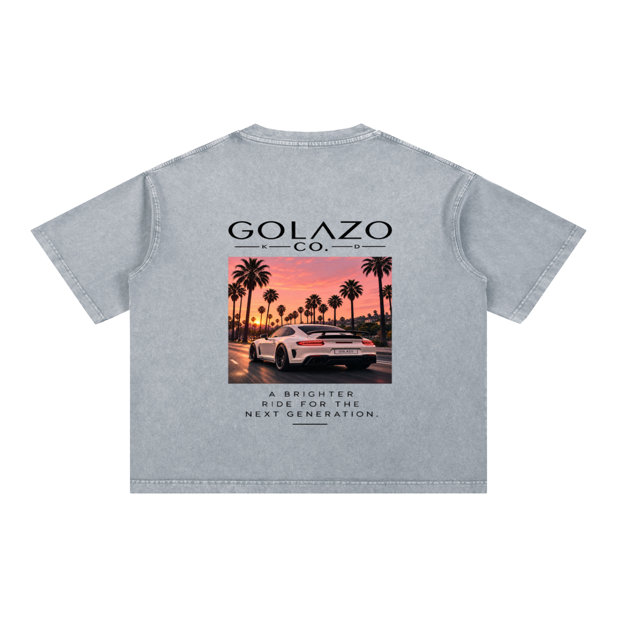Luxury Cars Edition Mineral Wash Boxy Cotton T-Shirt