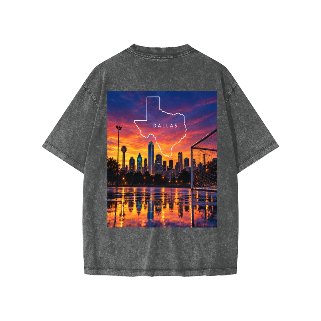 Dallas Texas Snow Washed Kids' T-Shirt