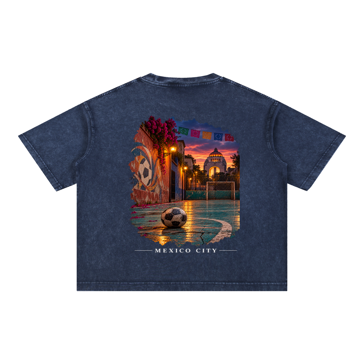 Mexico City Mineral Wash Boxy Cotton T-Shirt