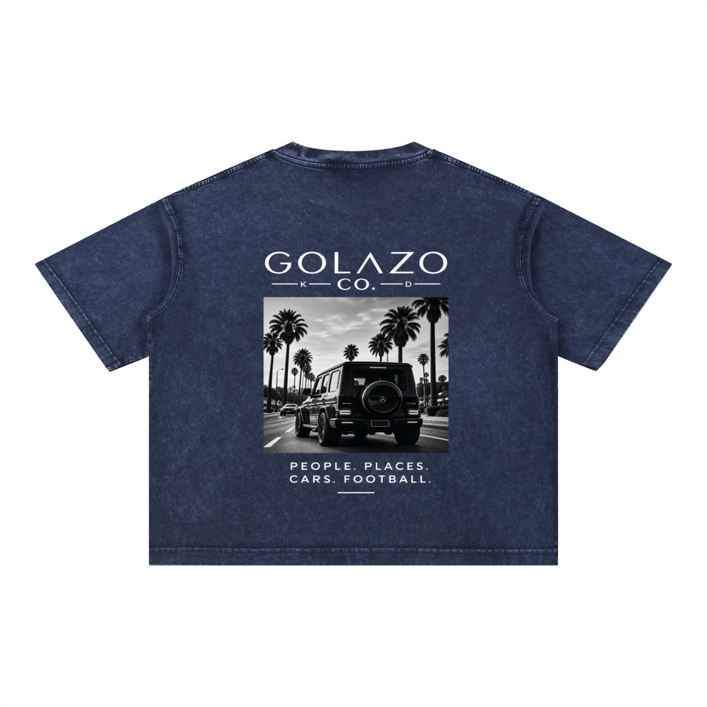 Luxury Cars Edition Mineral Wash Boxy Cotton T-Shirt