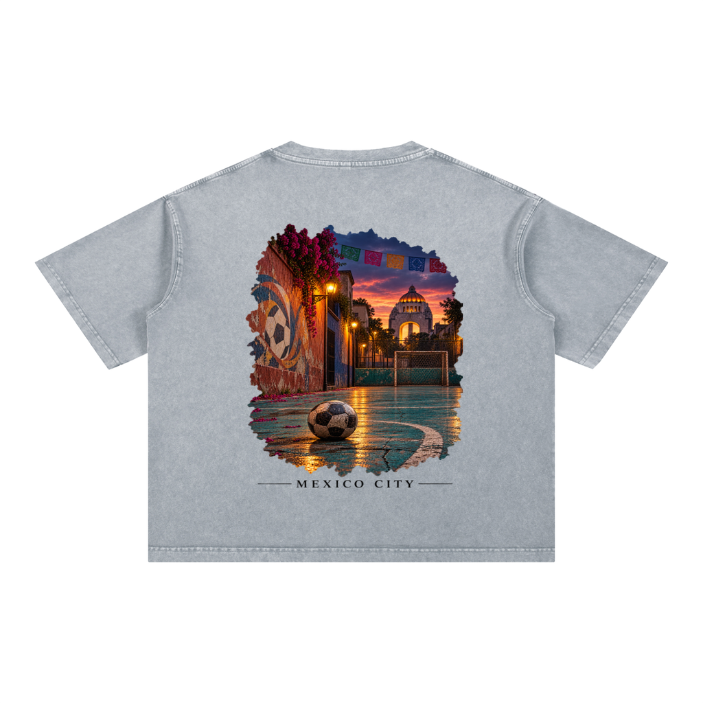Mexico City Mineral Wash Boxy Cotton T-Shirt