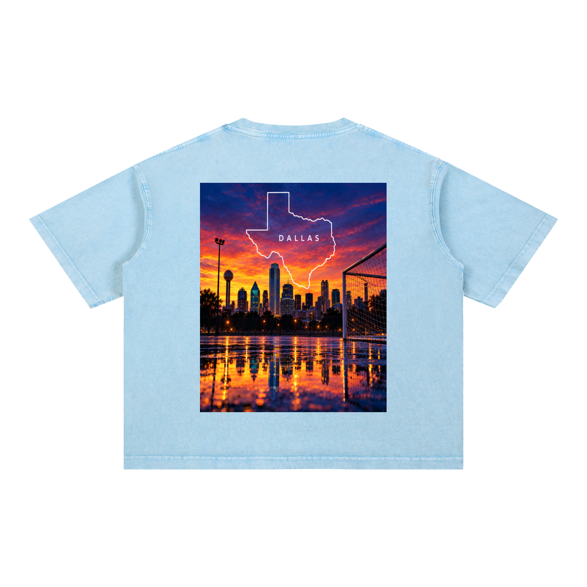 Dallas Texas Mineral Wash Boxy Cotton T-Shirt