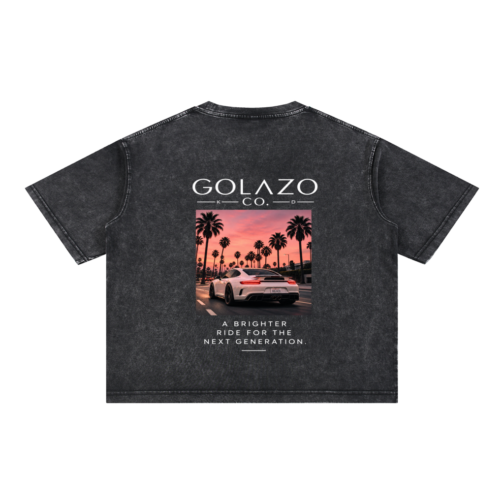 Luxury Cars Edition Mineral Wash Boxy Cotton T-Shirt