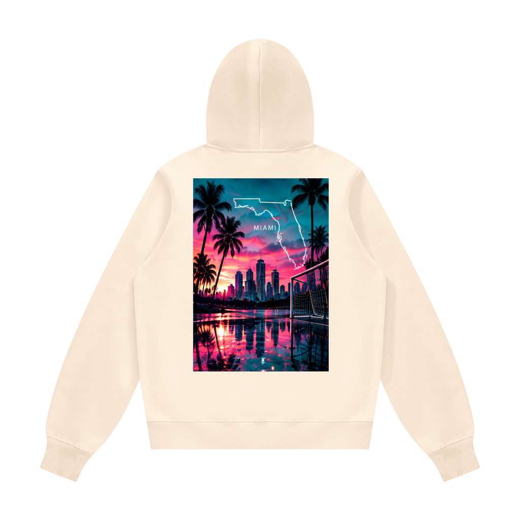 Miami Florida Unisex Fleece Regular Shoulder Hoodie
