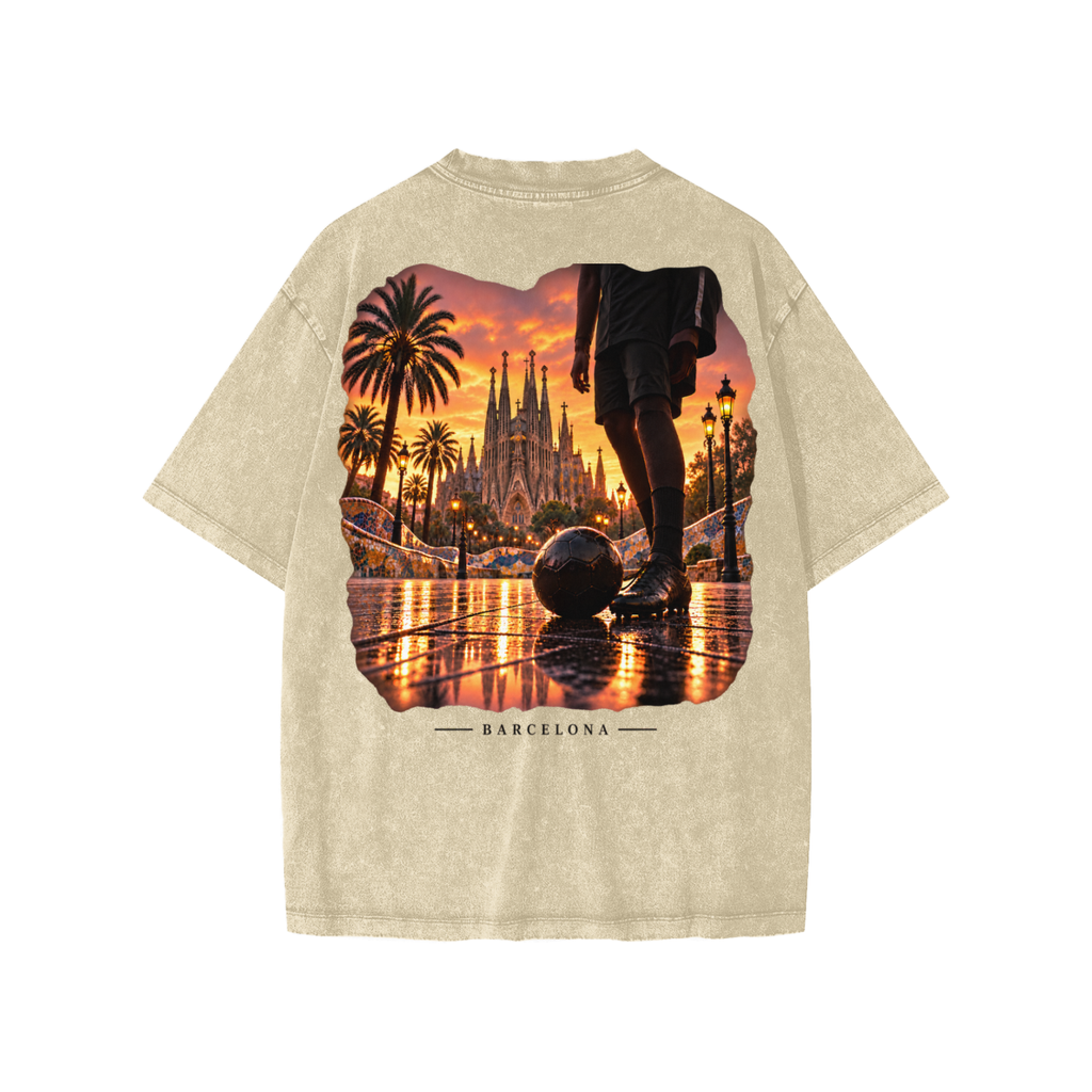 Barcelona Snow Washed Kids' T-Shirt