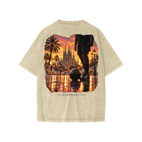 Barcelona Snow Washed Kids' T-Shirt