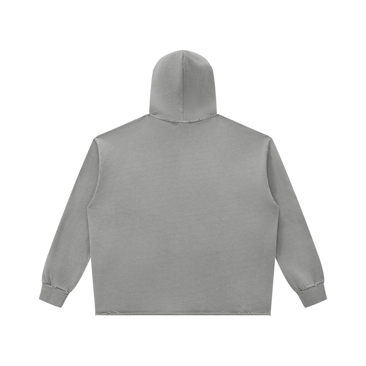 Dark Match Hoodie Set Unisex Vintage Wash Raw Edge Hoodie